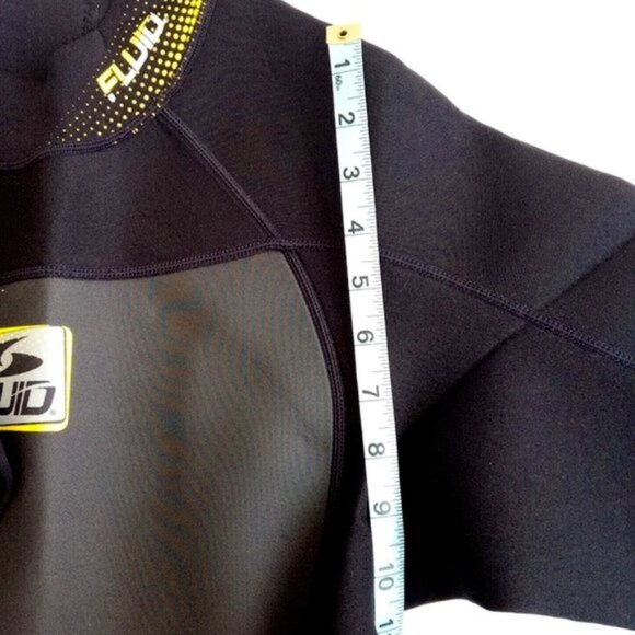 New Fluid Black & Yellow Short Wet Suit Adult Size US XL - Picture 7 of 15
